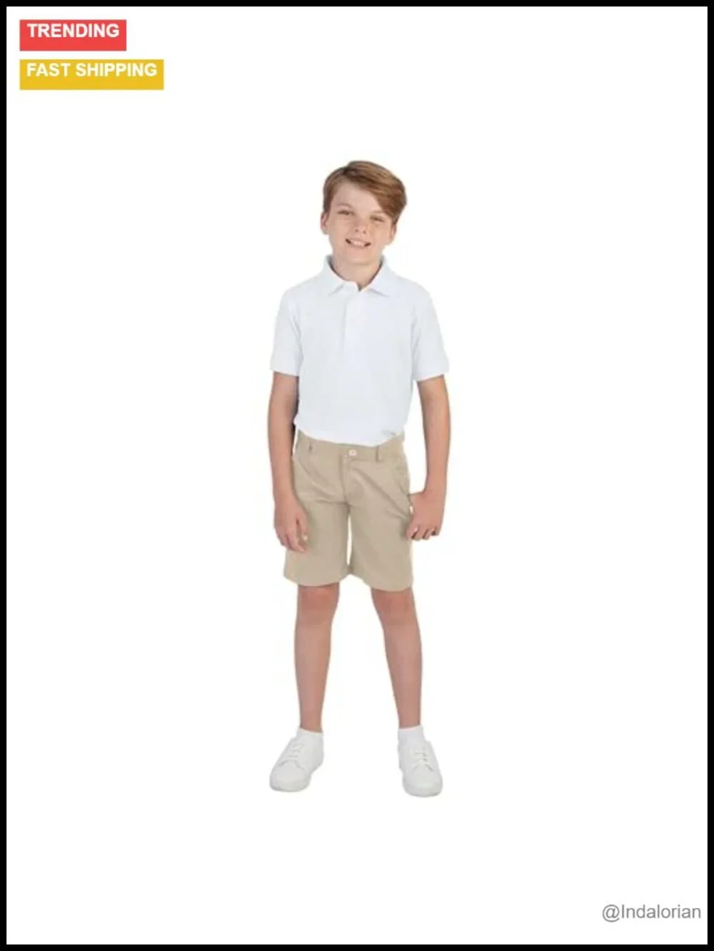 Short Sleeve Pique Polo Uniform Shirt - Cotton Blend